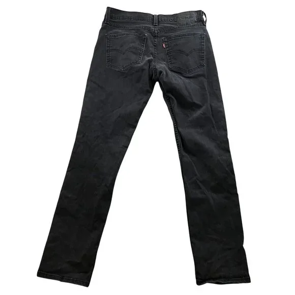 Levi's Mens Jeans Size 31x32 511 Slim Straight Classic Black Denim Casual Travel - Picture 2 of 13